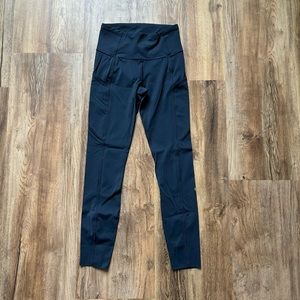 Navy Lululemon Fast & Free High Rise Leggings
